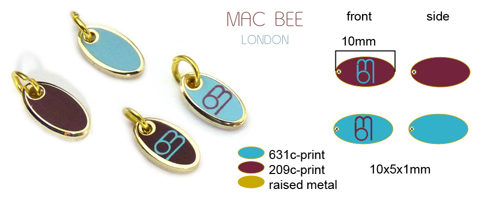 Mak Bee designer branded tags