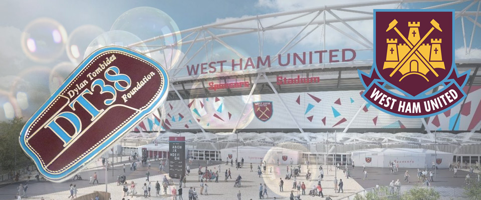 premium football pin badge suppliers - pins made for West Ham United charity campaign