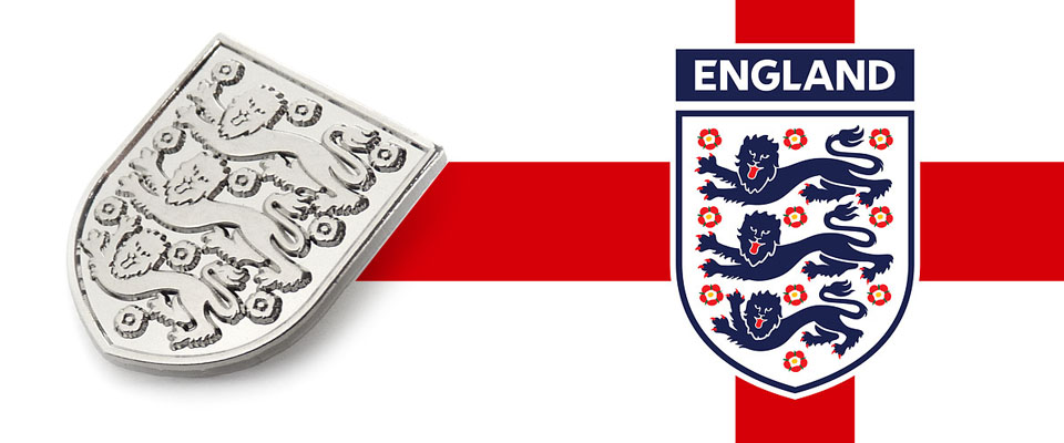 England football pin badges